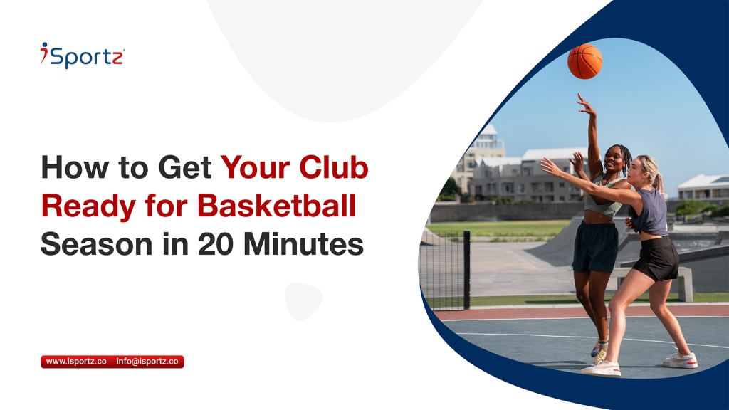 Efficiently prepare your basketball club in 20 minutes with iSportz software, managing rosters and scheduling seamlessly. "youth sports registration form sports management software sports team website builder Basketball Club & Team Management Software"